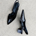 Orthopedic Slingback Block Heels