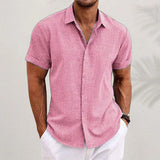 Short-Sleeve Linen Shirt