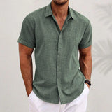 Short-Sleeve Linen Shirt