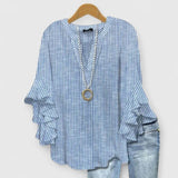 Women's Floral Ruffle Blouse