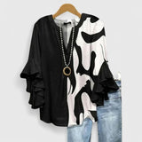 Women's Floral Ruffle Blouse