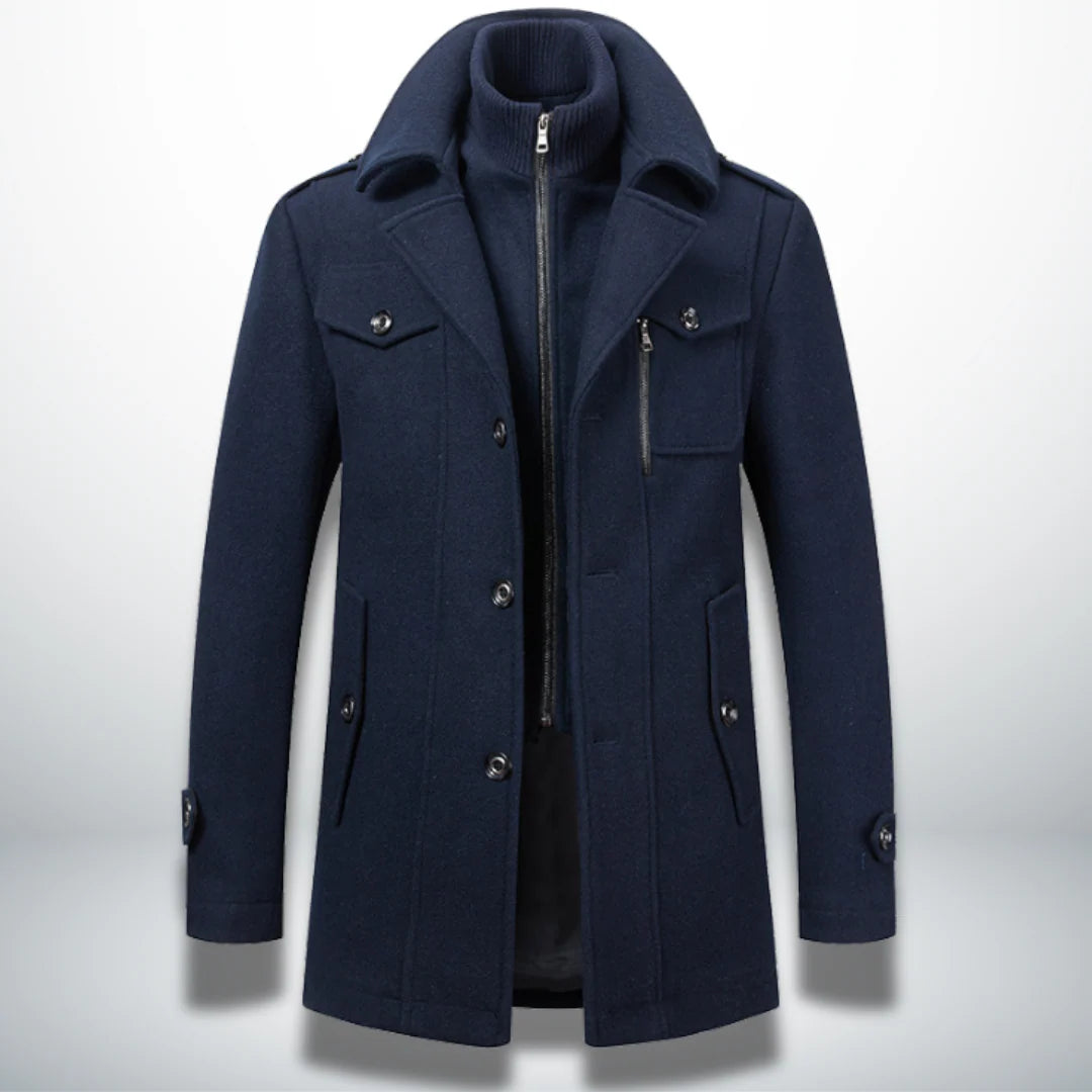 Slim Fit Layered Winter Coat