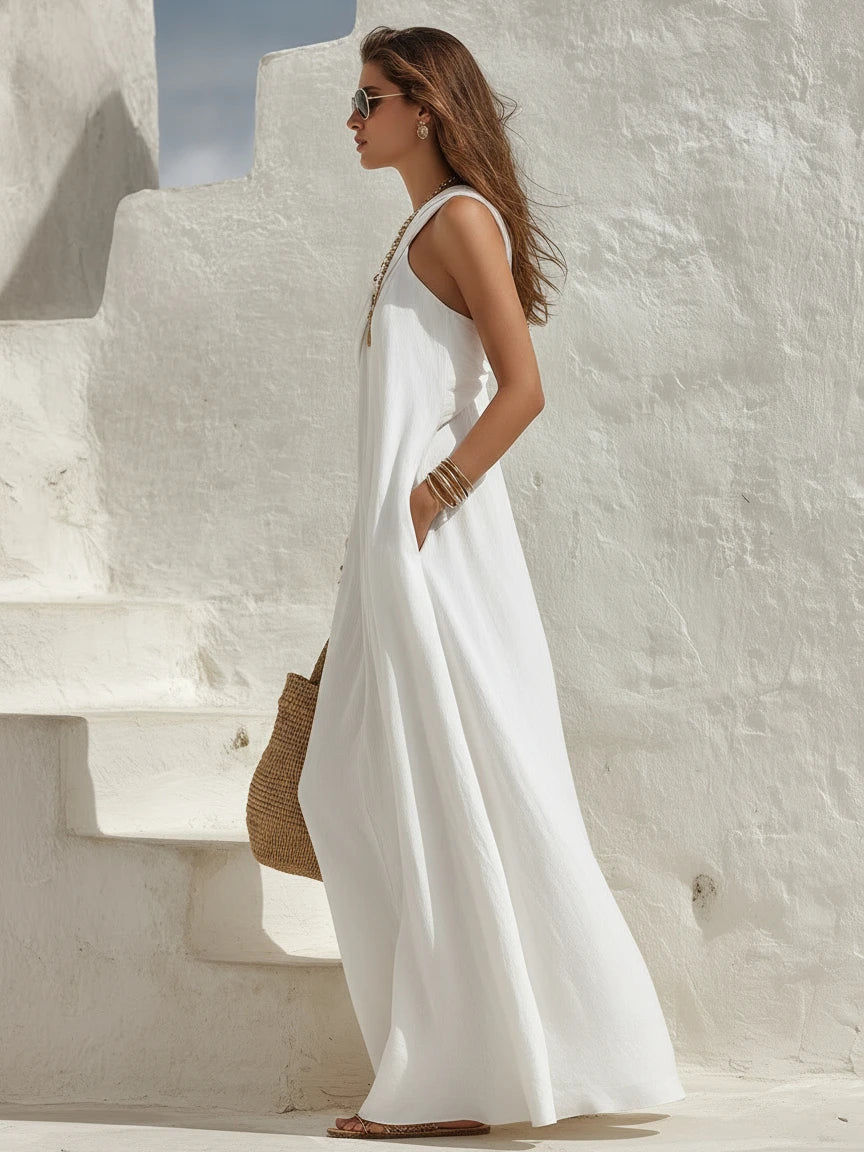 Asymmetric One-Shoulder Maxi