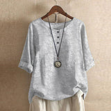 Vintage Floral Short Sleeve Blouse