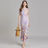 Floral Detail Midi Dress