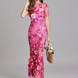 Floral Detail Midi Dress