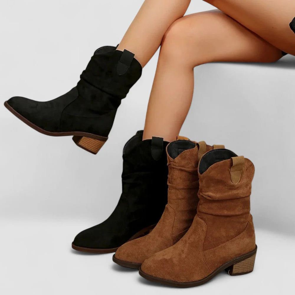 Suede Orthopedic Ankle Boots