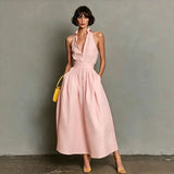 Sleeveless Collared Midi Dress