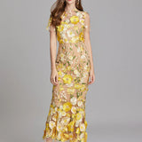 Floral Detail Midi Dress
