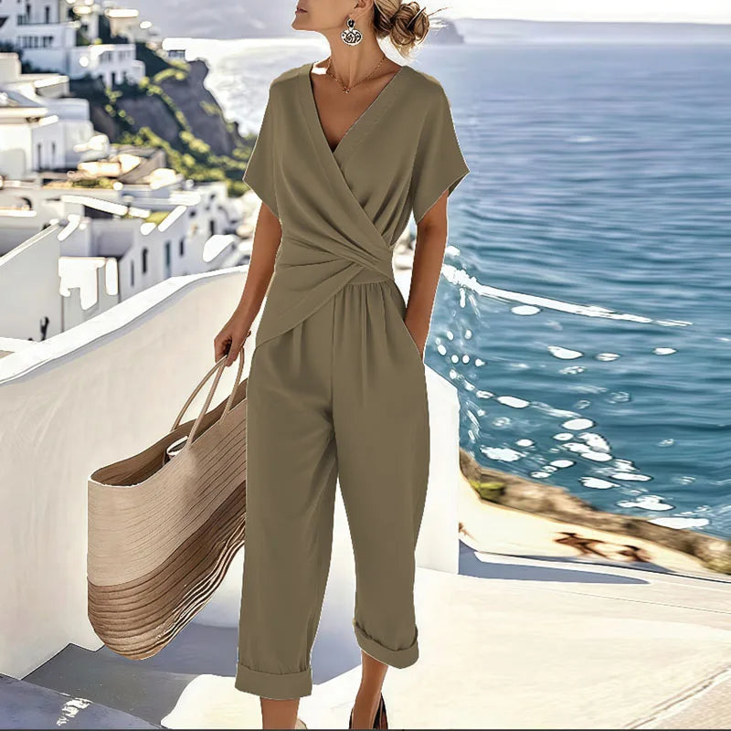 Women's Wrap Trouser Set