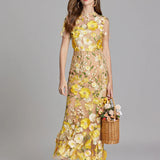 Floral Detail Midi Dress