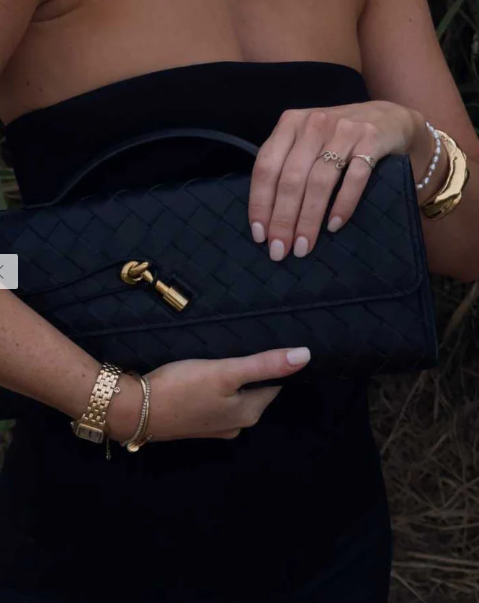 Compact Woven Handbag