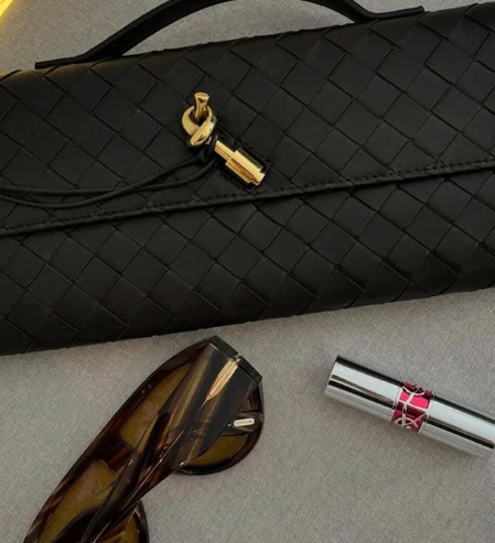 Compact Woven Handbag