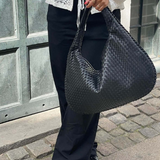 Oversized Woven Shoulder Bag