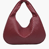Oversized Woven Shoulder Bag