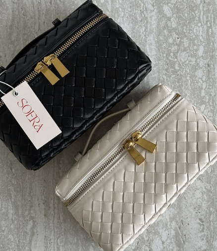 Structured Woven Box Bag