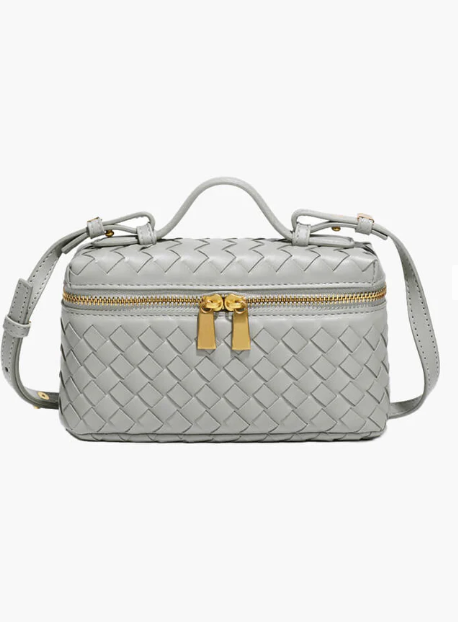 Structured Woven Box Bag