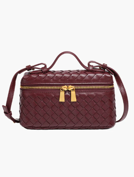 Structured Woven Box Bag