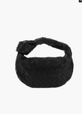 Knotted Handle Woven Mini Bag