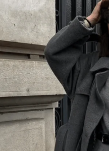 Belted Double-Breasted Long Overcoat