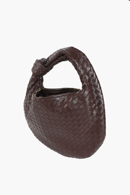 Medium Knotted Handle Woven Bag