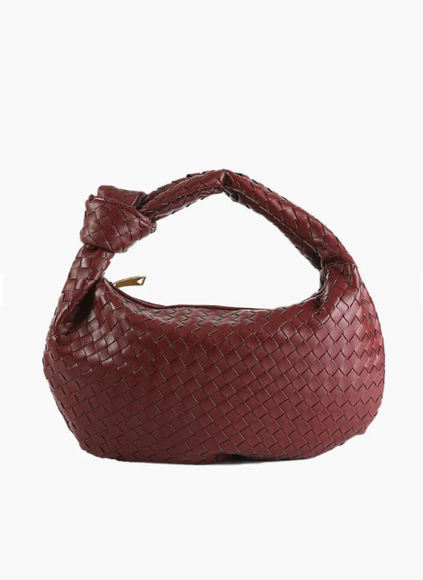 Medium Knotted Handle Woven Bag