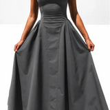 Women's Boat Neck Midi Dress
