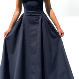 Women's Boat Neck Midi Dress