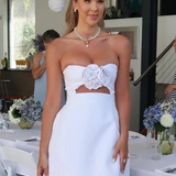 Women's Strapless Cutout Mini Dress
