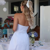 Women's Strapless Cutout Mini Dress