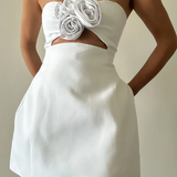 Women's Strapless Cutout Mini Dress