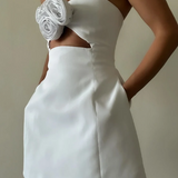 Women's Strapless Cutout Mini Dress