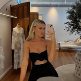 Women's Strapless Cutout Mini Dress