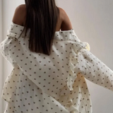 Women's Ruffled Shirt Set