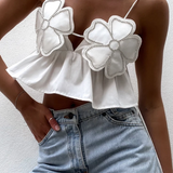 Women's Appliqué Crop Top