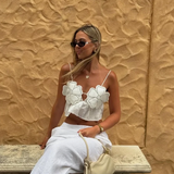 Women's Appliqué Crop Top