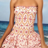 Women's Shirred Mini Dress