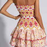 Women's Shirred Mini Dress
