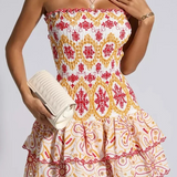 Women's Shirred Mini Dress