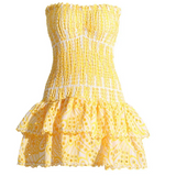 Women's Shirred Mini Dress