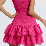 Women's Shirred Mini Dress