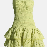 Women's Shirred Mini Dress