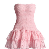 Women's Shirred Mini Dress