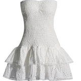 Women's Shirred Mini Dress