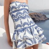 Women's Shirred Mini Dress