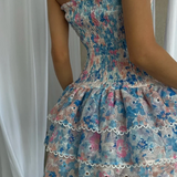 Women's Shirred Mini Dress