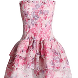 Women's Shirred Mini Dress