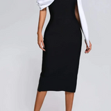 Women's Sash Detail Midi Dress