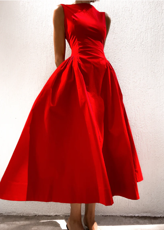 Women's A-Line Midi Dress