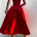 Women's A-Line Midi Dress